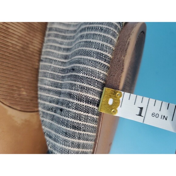 Womens D' Orsay Flats Sz 11 Striped Slip On Blue By Audrey Brooke  Casual Shoe - Picture 7 of 8